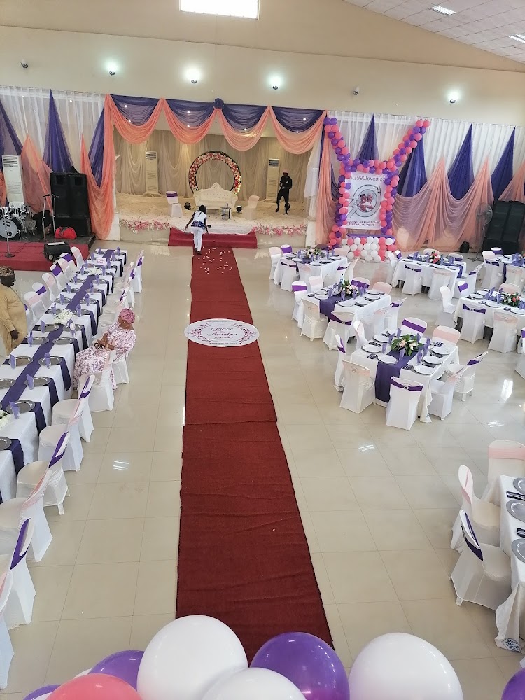 Bg Events Hall interior - Akure wedding hall